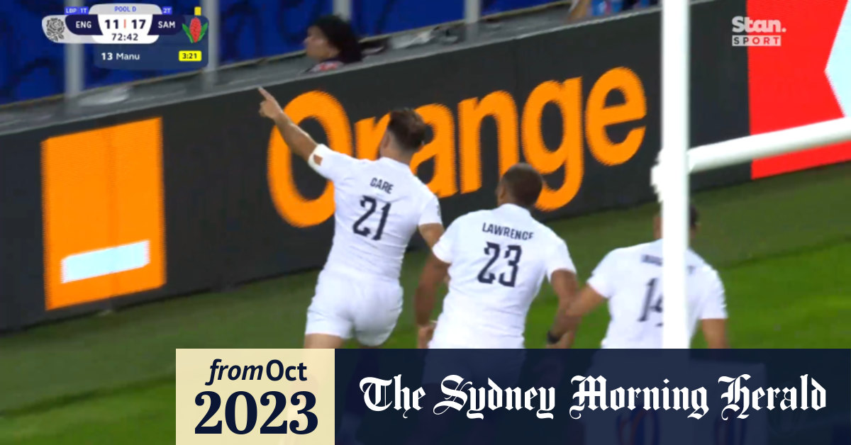 Video England vs Samoa RWC highlights